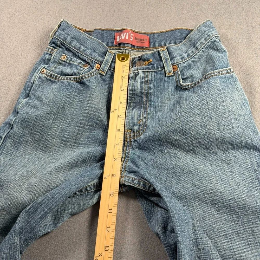 Levi's 550 Relaxed Fit Jeans Mens 27x27 (Meas. 26x26) Medium Wash Denim Blue